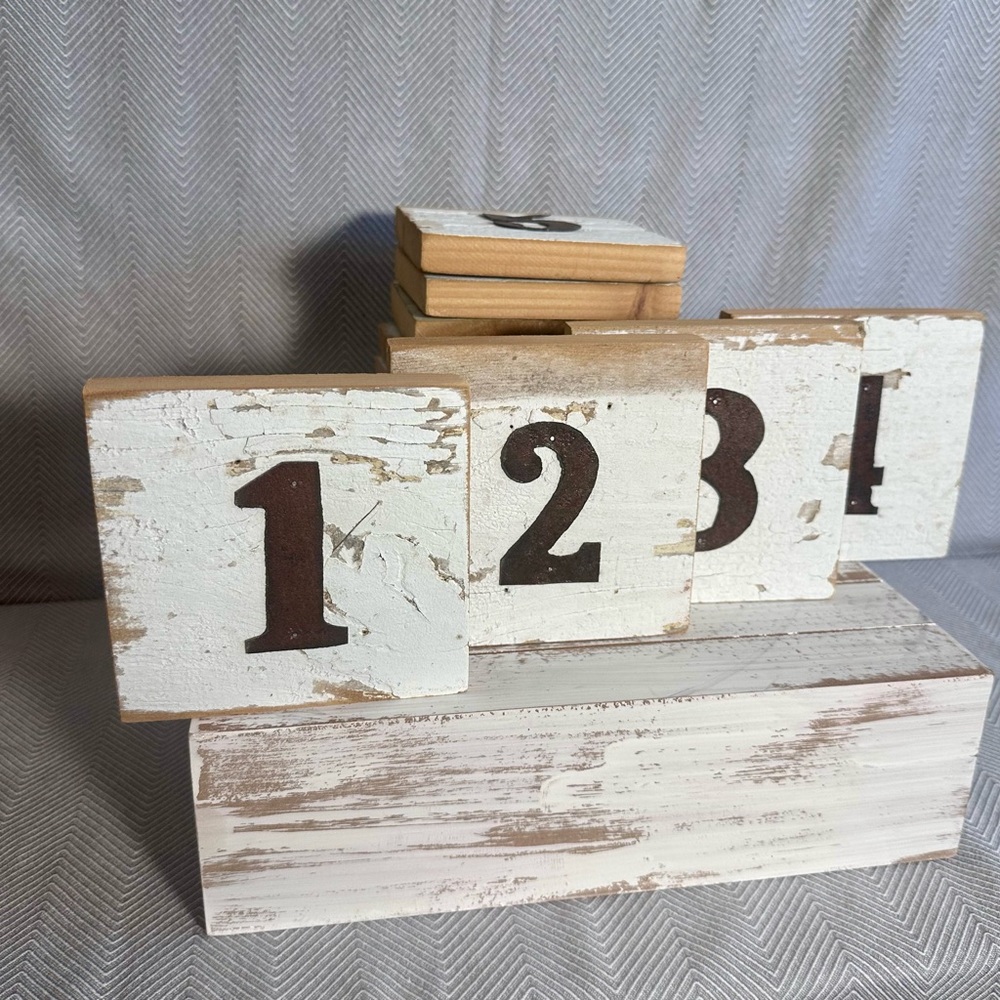 Rustic Table Numbers for Weddings or Parties